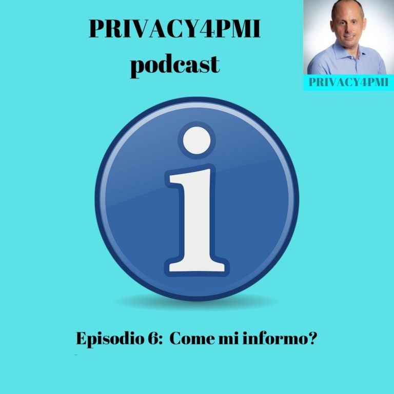 Informarsi sul GDPR, come fare? Come scegliere le fonti adatte? Affidarsi o no a qualcuno che può darci informazioni certe? Lo spiega Edoardo Facchini, consulente privacy, in questo episodio 6 del suo podcast Privacy4PMI dal titolo "Come mi informo?"
